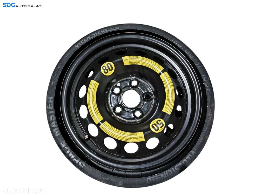 Roata Janta Rezerva Slim 5x120 195 80 R17 17 Volkswagen Touareg 2.5 TDI 2003 - 2010 Cod 7L6601027B [L2857] - 1