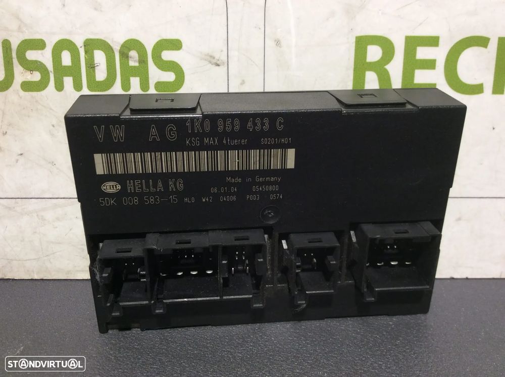 Centralina do Comando Sistema Confort VW Touran 2.0TDi 136cv ano 2004  1K0959433C - 1