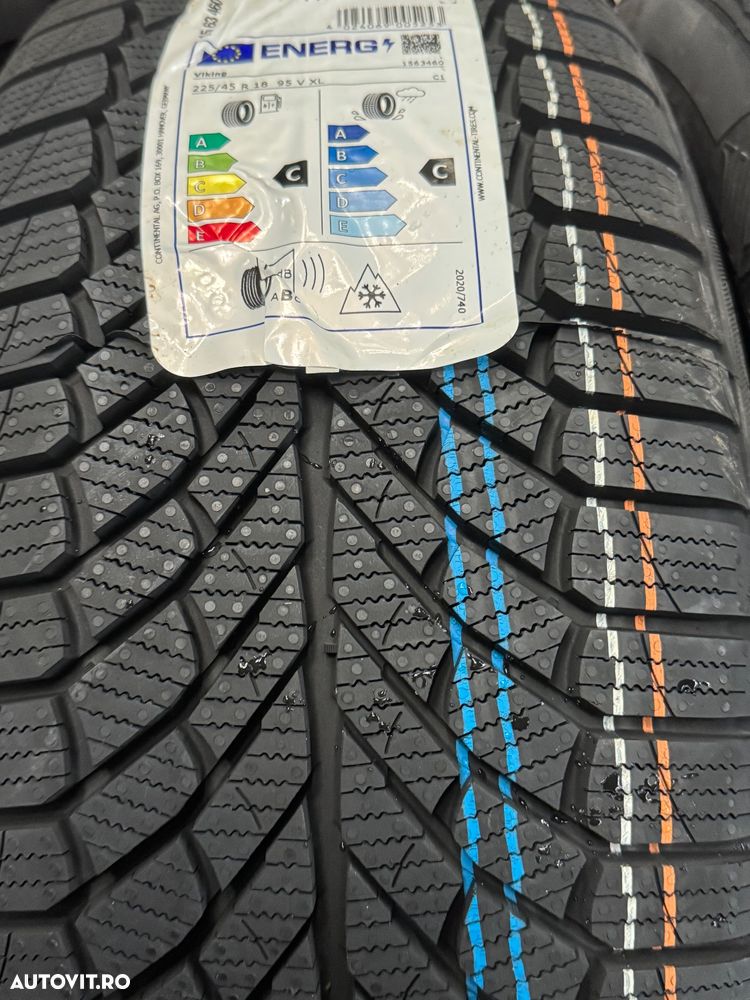 Vând 4 anvelope 225/45/18 viking de iarnă noi - 4