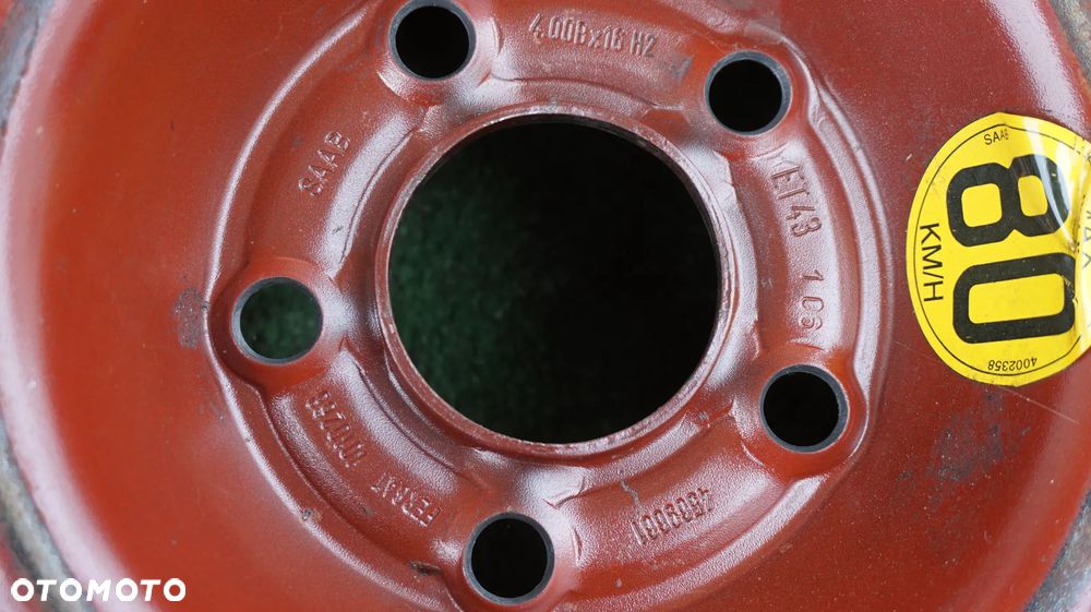 Saab 9-3 9-5 kolo dojazdowe dojazdówka 115/70 R16 5x110 ET43 4569661 1010268 - 3