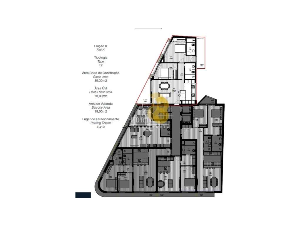 Excelente apartamento T2 a escassos minutos do Jardim da Arca d'Água. - Grande imagem: 5/20