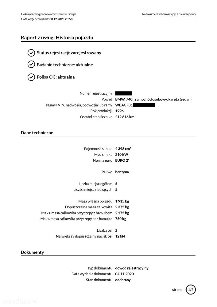 BMW Seria 7 740i - 19