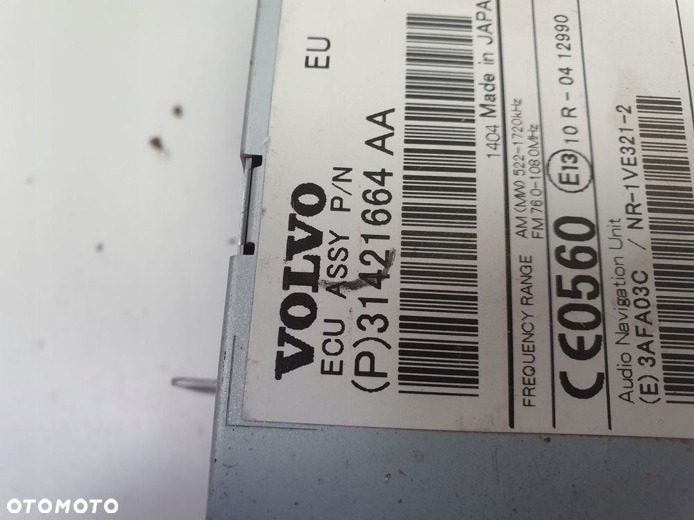 Volvo V60 S60 II RADIOODTWARZACZ CD radio cd NAWIGACJA 31421664 31421664AA - 9