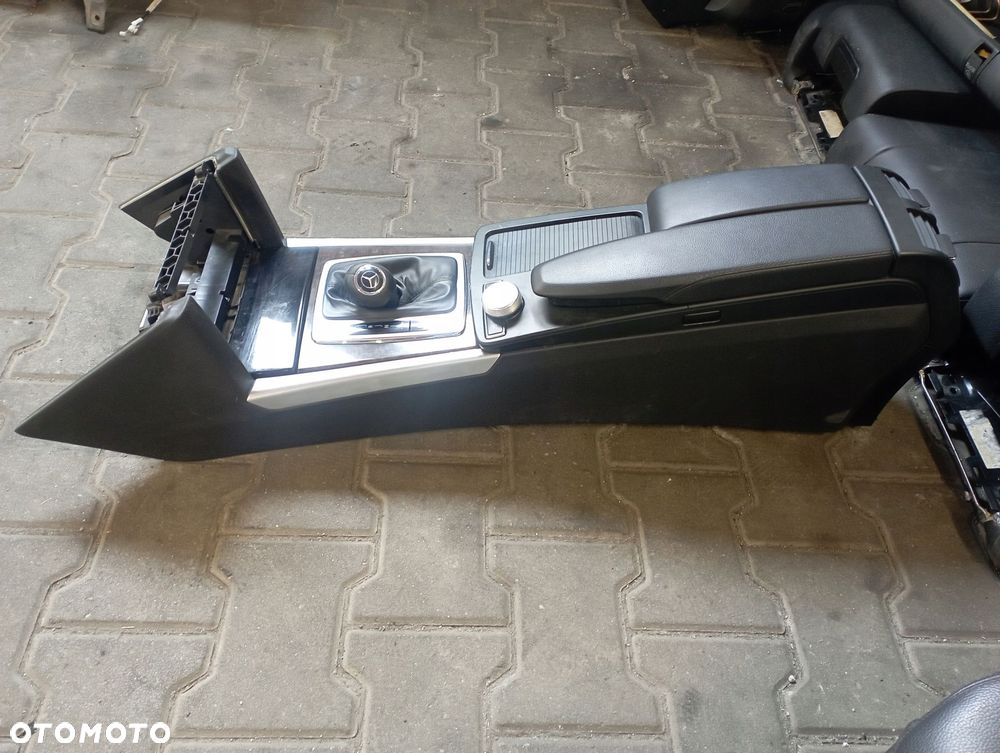 MERCEDES W212 TUNEL ŚRODKOWY PODŁOKIETNIK SKÓRA DREWNO EUROPA - 3
