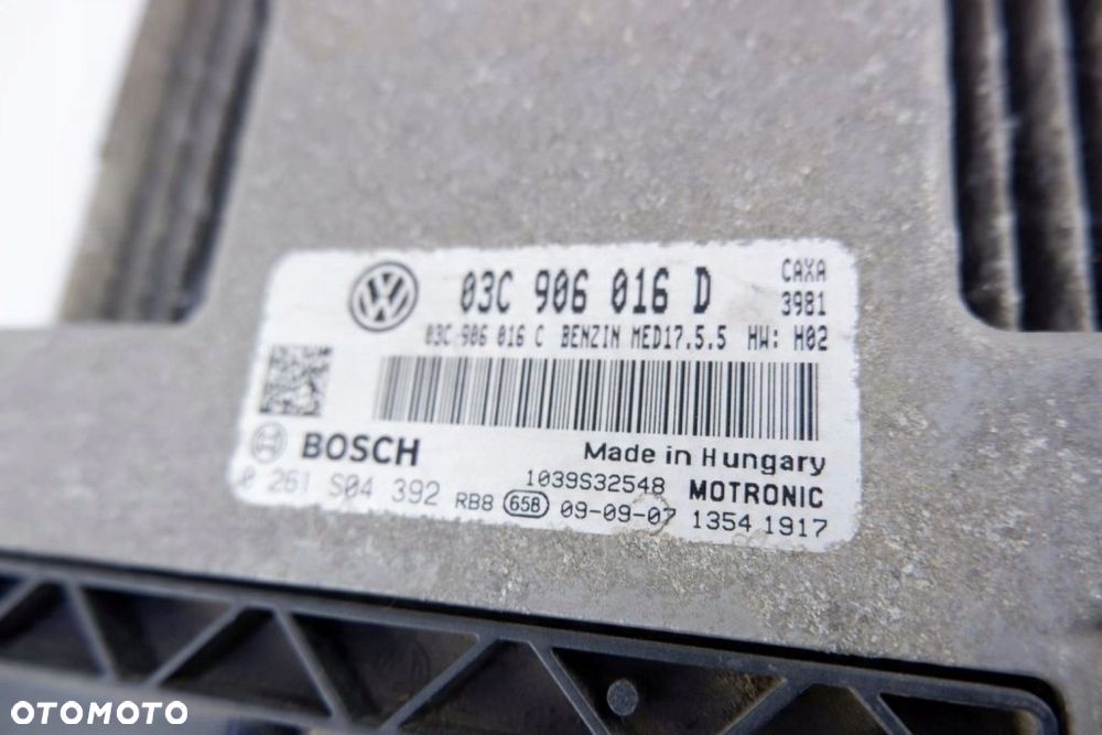 KOMPUTER STEROWNIK SILNIKA SKODA OCTAVIA II 03C906016D - 6