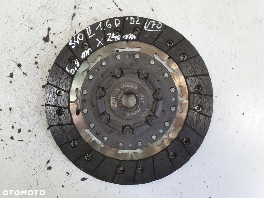 Volvo V50 S40 II lift 1.6 D2 DOCISK TARCZA sprzęgło Luk D4162T - 6