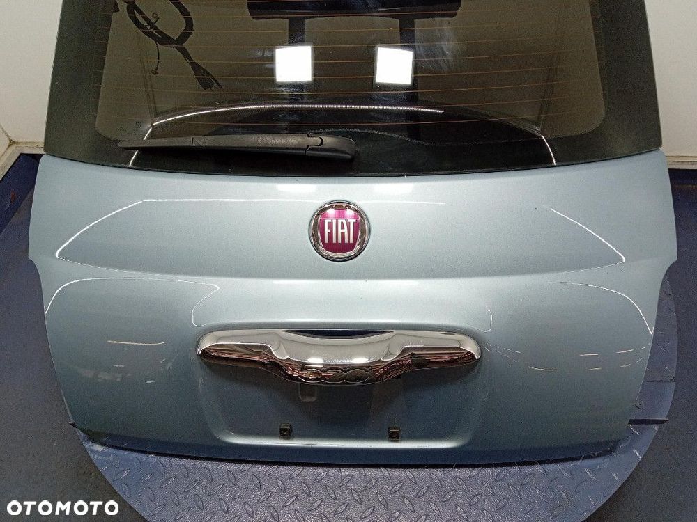 FIAT 500 500E I TYLNA KLAPA  POKRYWA BAGAŻNIKA  KPL PBA LUCE BLU - 4