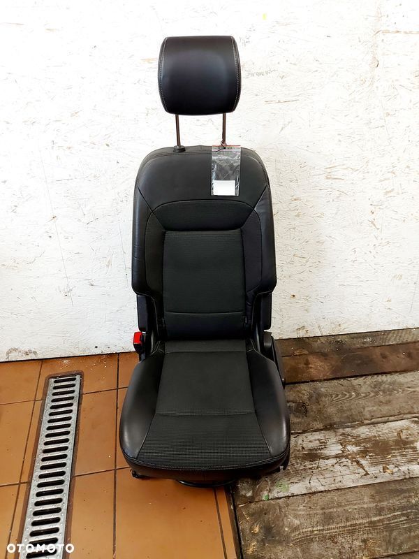 ford s-max mk1 fotel ii 2 rząd lewy półskóra - 1