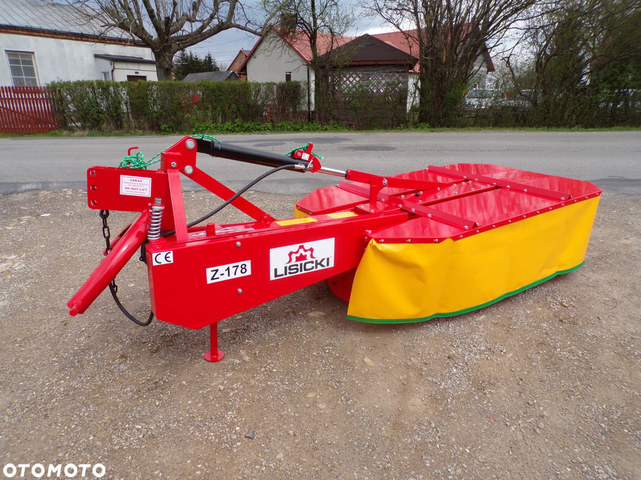 Kosiarka rotacyjna / 2-bębnowa LISICKI 1,35m/1,65m/1,85m/2,1m składana ręcznie/HYDRAULICZNIE / osłona metalowa / klucz /komplet noży - 5