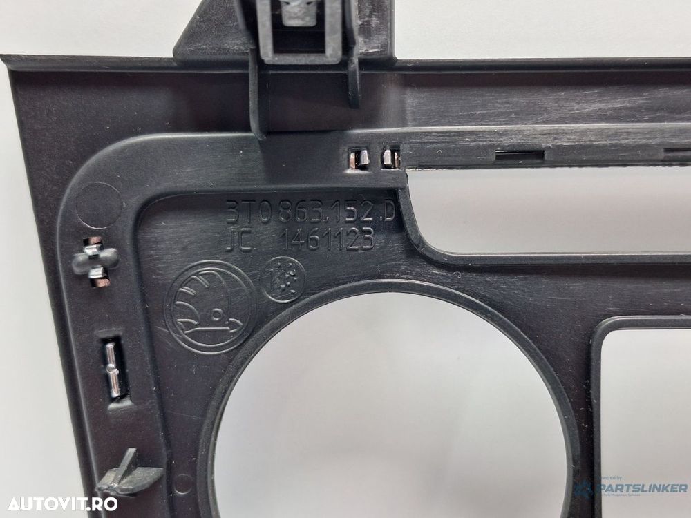Rama panou clima SKODA SUPERB II Estate 3T5 2009 - 2015 TDI CBBB, CFGB 3T0863152D - 4