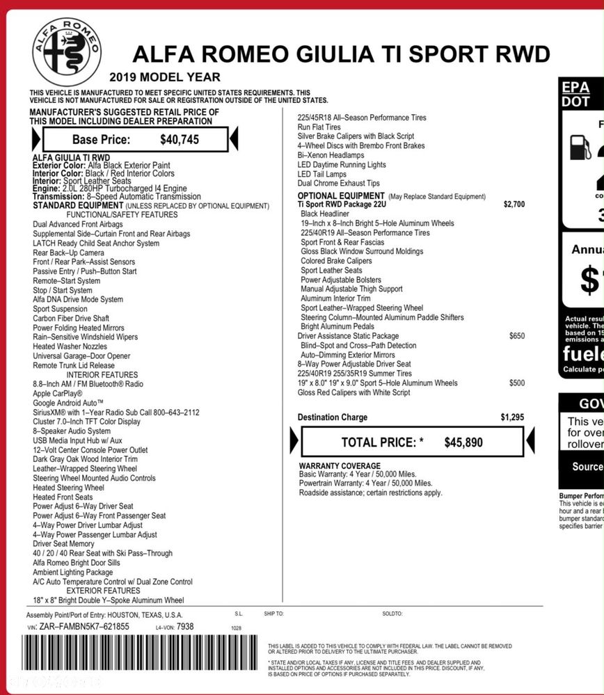Alfa Romeo Stelvio 2.0 Turbo 16V AT8-Q4 Ti - 40