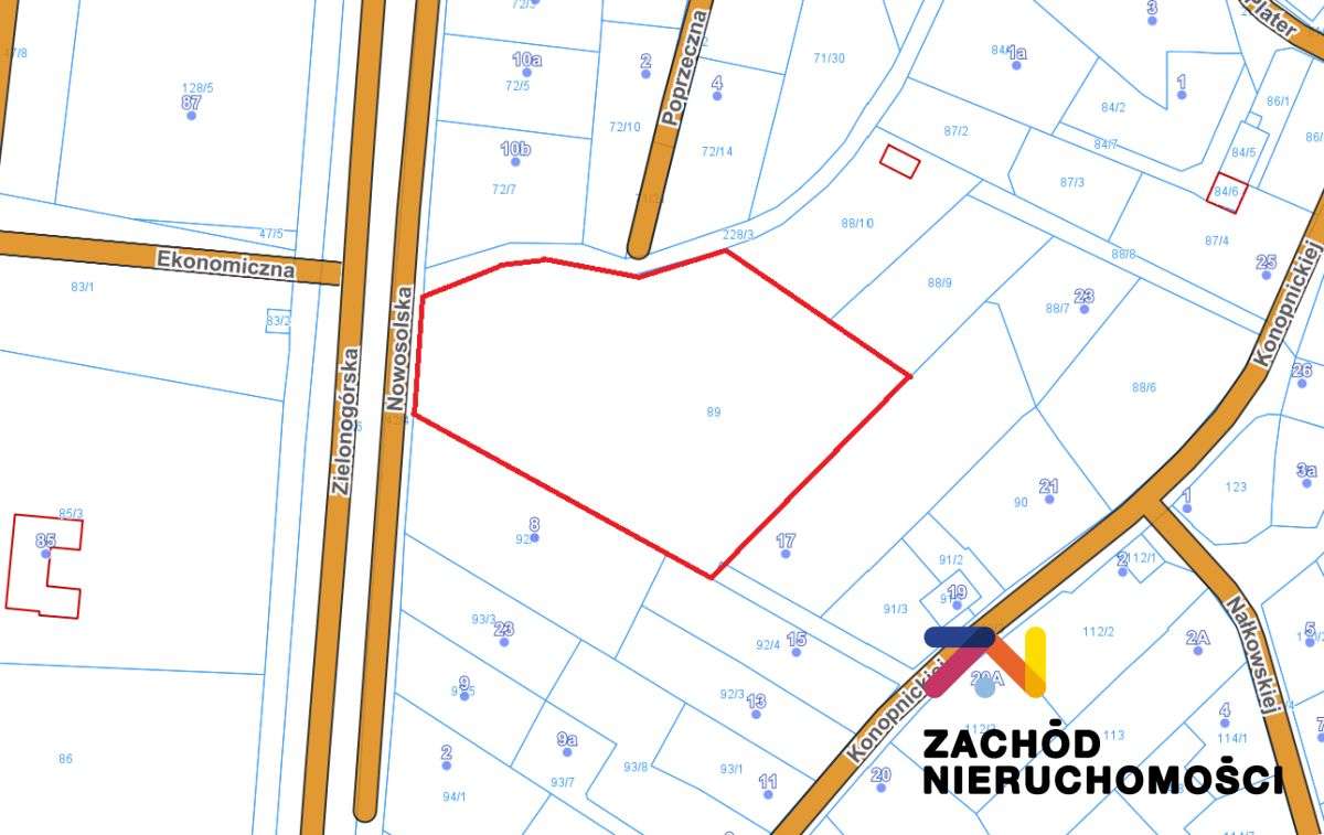 Działka 4000m2 w Modrzycy do Wynajęcia - Pełny obrazek: 2/2