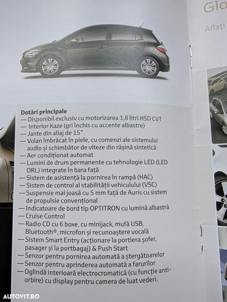 Toyota Auris 1.8 L VVT-i HSD Sol - 34