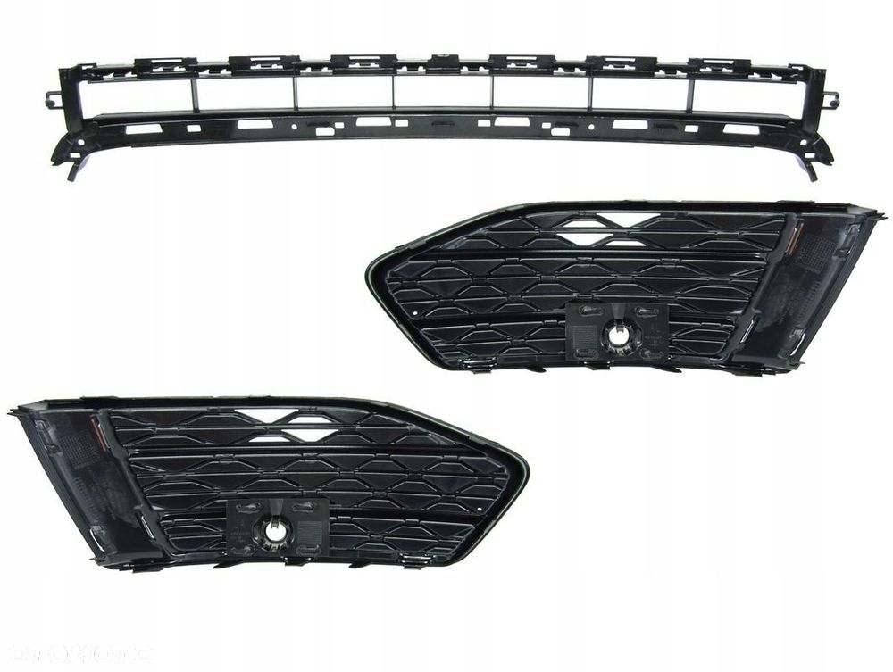 Audi A6 C8 18 - Kratka / Kratki / atrapa / Atrapy pod PDC + listwy chrom - 2