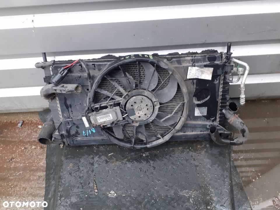 Chłodnica wody,  intercooler, wentylator Ford Focus MK2 C-max Diesel  Komplet 1.6 TDCI - 1