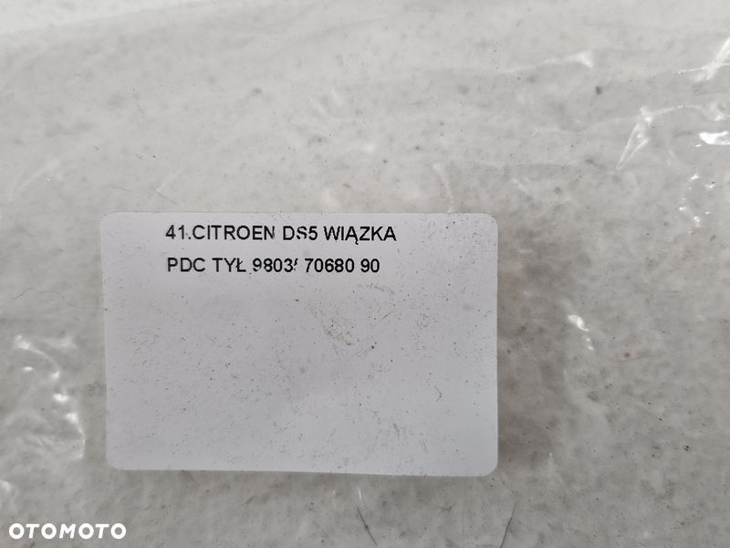 CITROEN DS5 WIĄZKA CZUJNIKÓW PARKOWANIA PDC TYŁ 9803570680 - 8