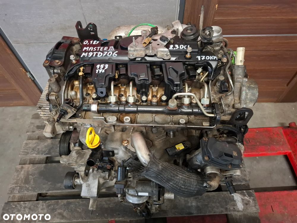 Silnik Renault Master III Opel Movano Nissan NV400 2,3DCI 2018 rok 170KM 153 tys przebieg nr M9TD706 - 1