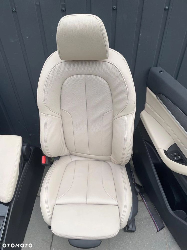 FOTELE TAPICERKA BMW X1 F48 SKÓRA ELEKTRYCZNE GRZANE OYSTER - 6