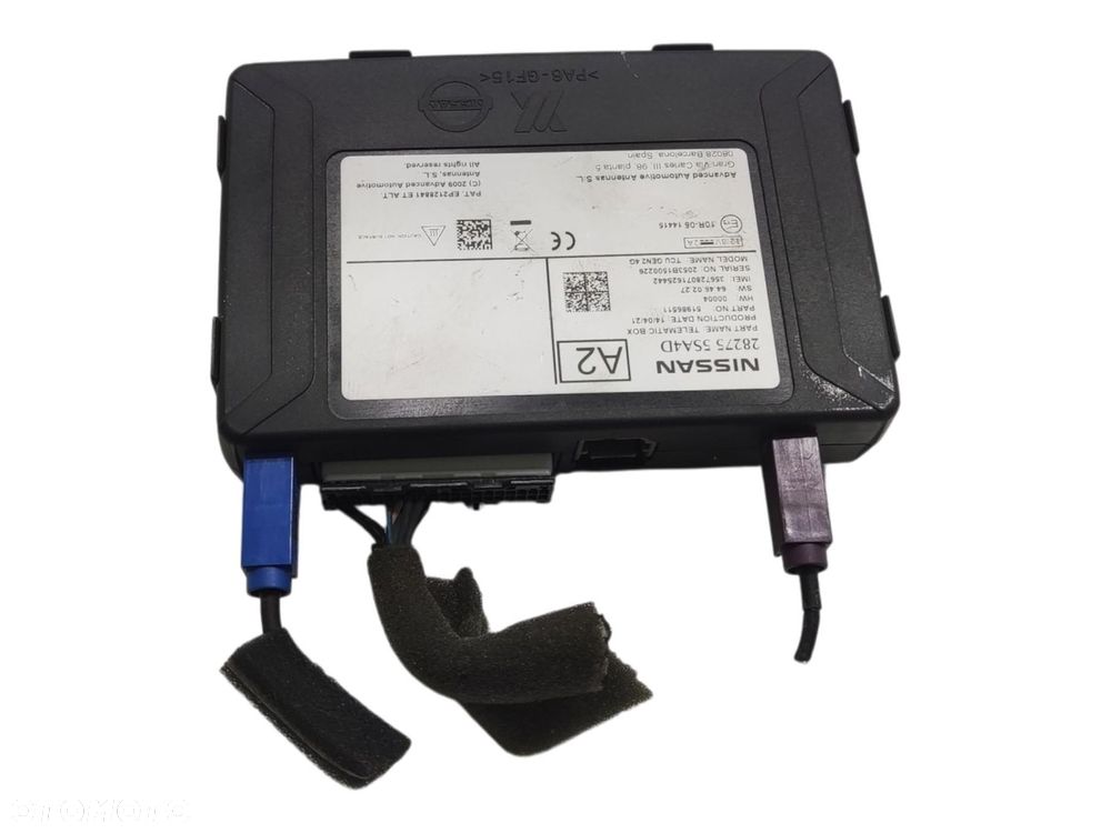 MODUŁ STEROWNIK BLUETOOTH NISSAN E-NV200 2014-2021 28275-5SA4D - 1