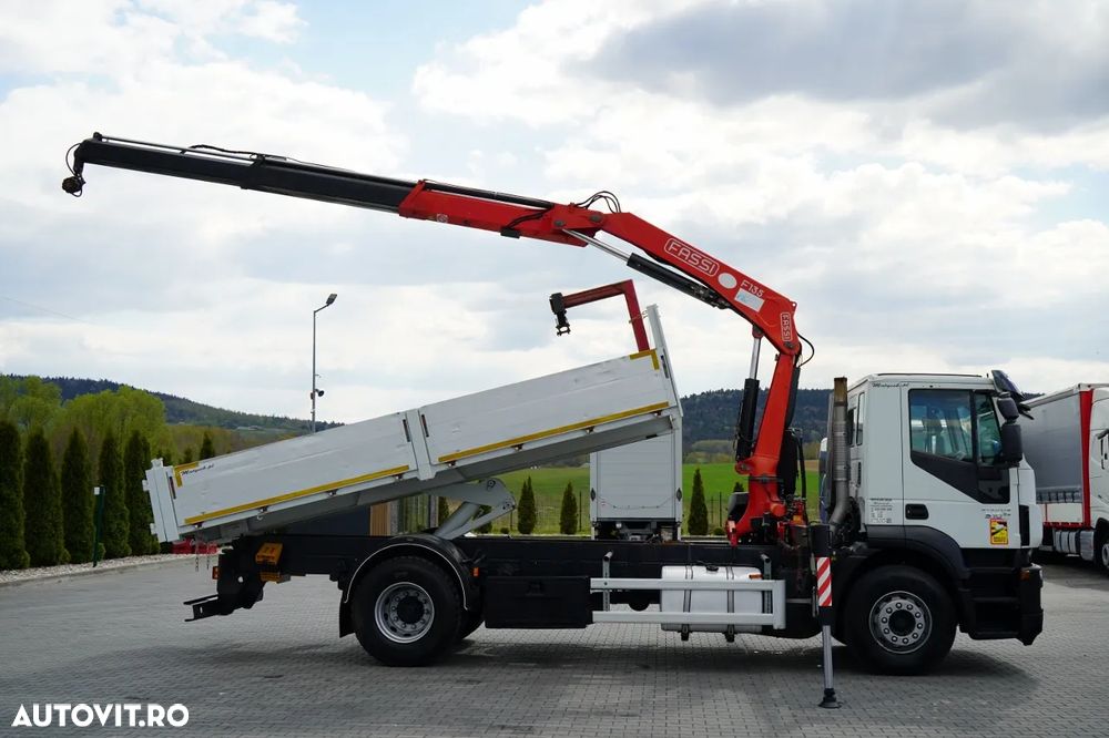 Iveco STRALIS / 310 / 4x2 / BASCULĂ - 5,3 M / HDS FASSI 135 - 8 M / EURO 6 - 6