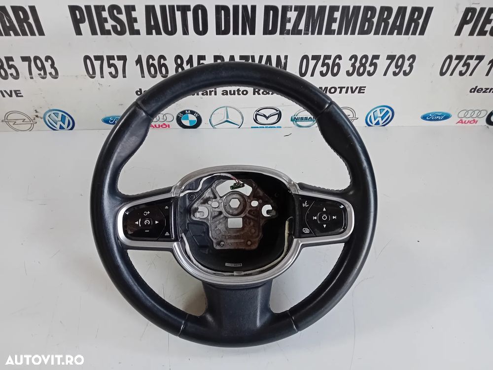 Volan Din Piele Cu Comenzi Volvo S90 V90 XC60 XC90 An 2016-2020 Stare Buna - 6