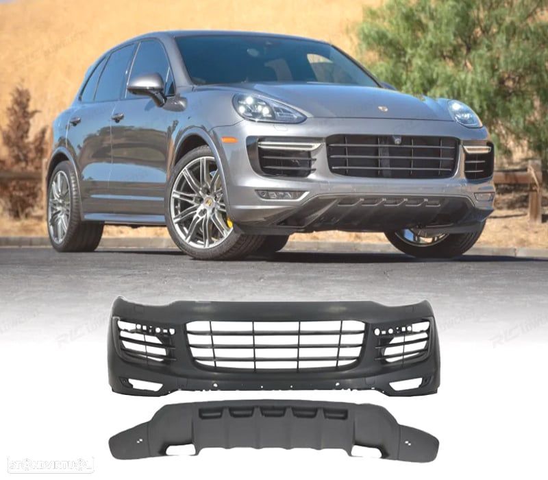 PARA-CHOQUES FRONTAL PORSCHE CAYENNE 958 14-17 LOOK TURBO - 1