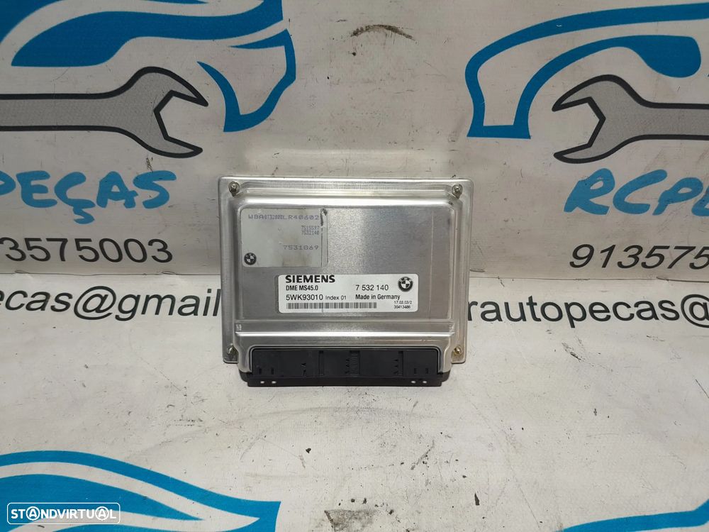 .CENTRALINA ECU MOTOR SIEMENS MS45.0 5WK93010 7532140 BMW Z4 E85 ROADSTER 2.5i 24V 192CV M54B25 256S5 BDL