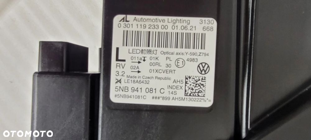 LAMPA LEWA PRZÓD VW TIGUAN II LIFT 2020- 5NB941081C ,,IQ LIGHT,, - 10