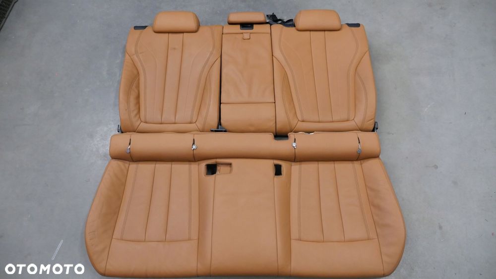 bmw f16 x6 kanapa tylna tył oparcie siedzisko skóra cognac - 1