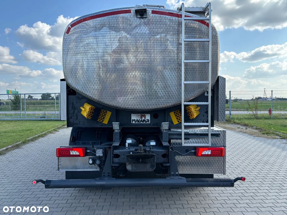 Scania P 410 6x2 ostatnia oś skrętna i podnoszona cysterna do odbioru mleka zabudowa MAGYAR - 10