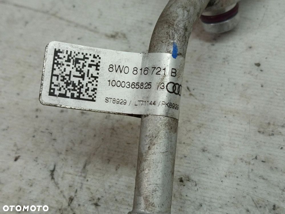 WĄŻ PRZEWÓD RURKA KLIMATYZACJI AUDI A4 B9 A5 8W 2.0 TDI 8W0816721B - 5