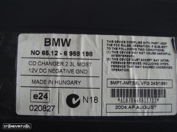 Leitor Cd Changer Bmw 1 (E87) - 3