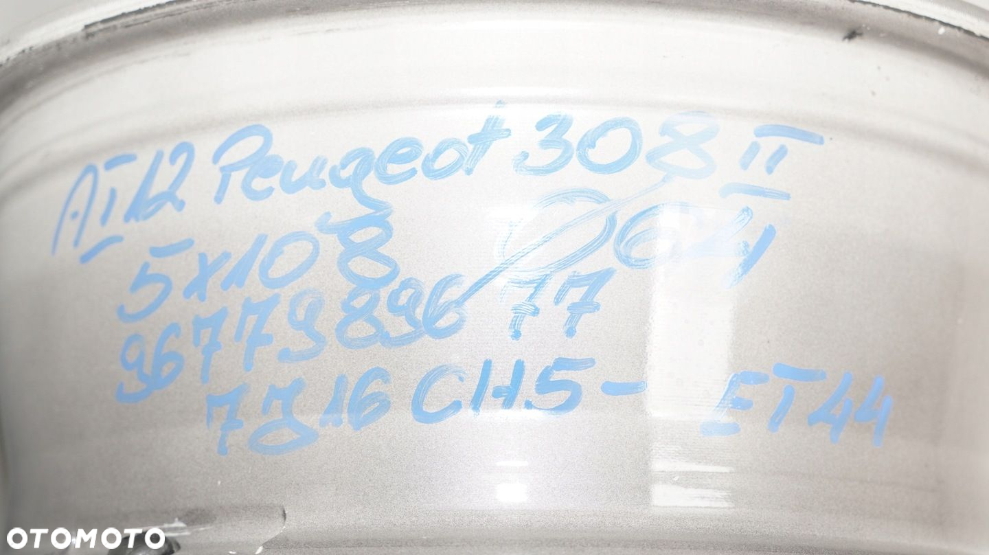 FELGI ALUMINIOWE PEUGEOT 308 II 13R- 7,5JX16 5X108 - 3