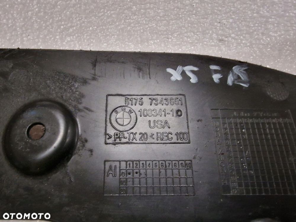 Osłona Przekładni Kierowniczej Lewy BMW X5 F15 7343651 - 3