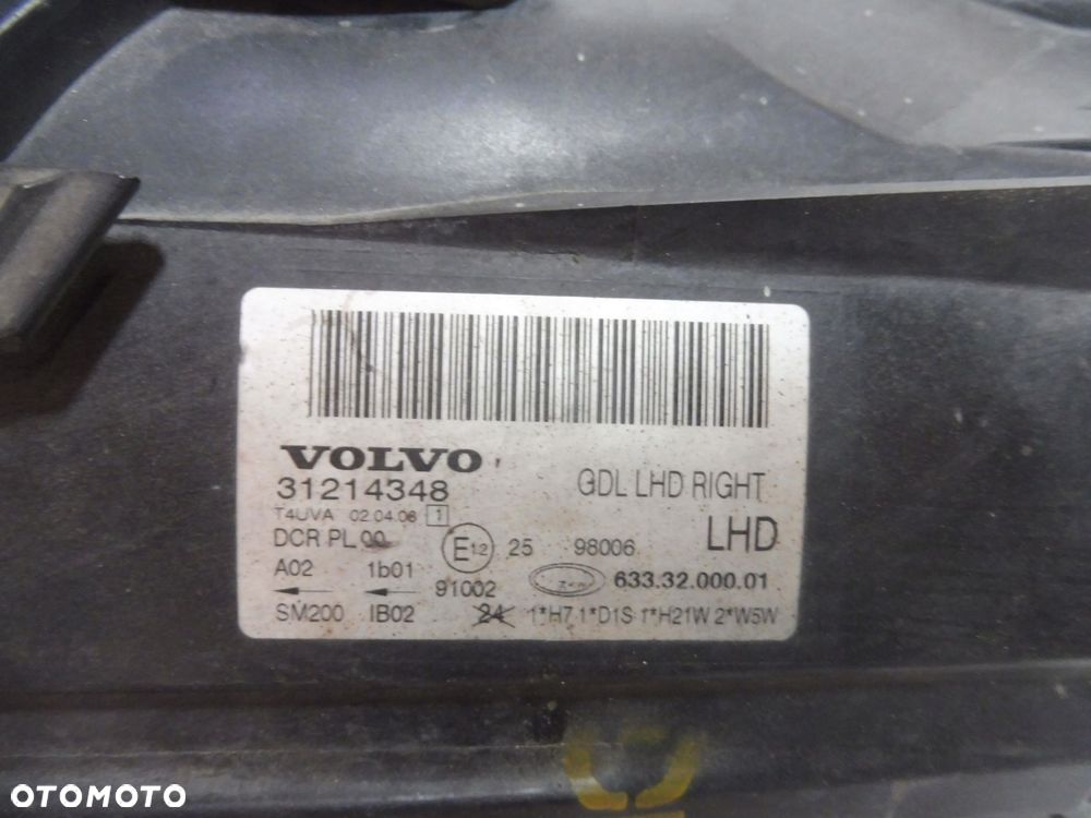 volvo s80 v70 xc70 lampa prawa xenon nie skr - 3