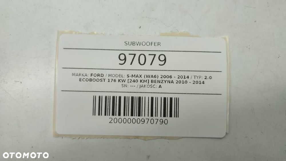 SUBWOOFER FORD S-MAX LIFT 2011 AM2T-19A067-AC - 4