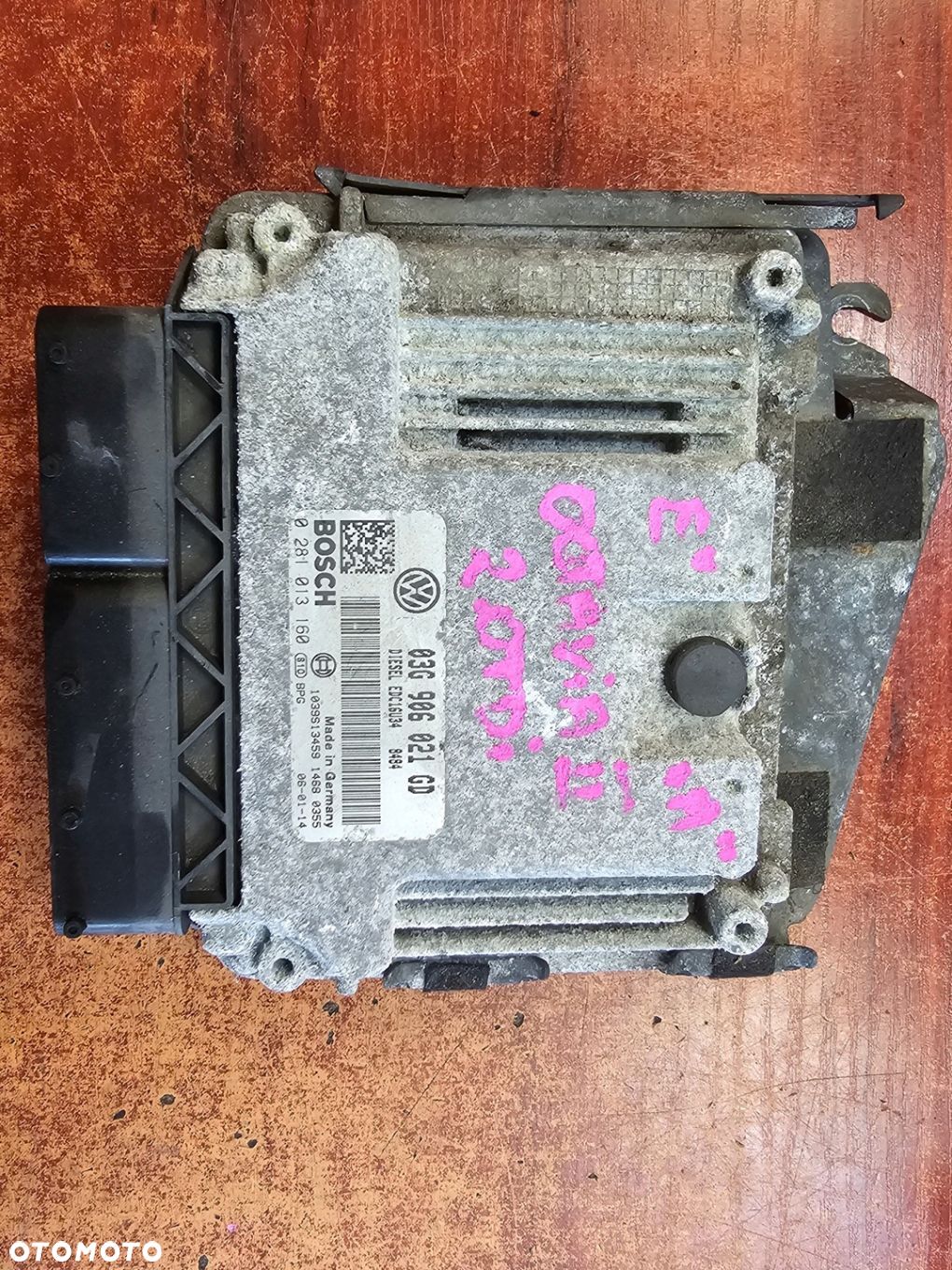 KONPUTER SILNIKA STEROWNIK AUDI VW SEAT SKODA OCTAVIA II 2.0TDI 03G906021GD - 1