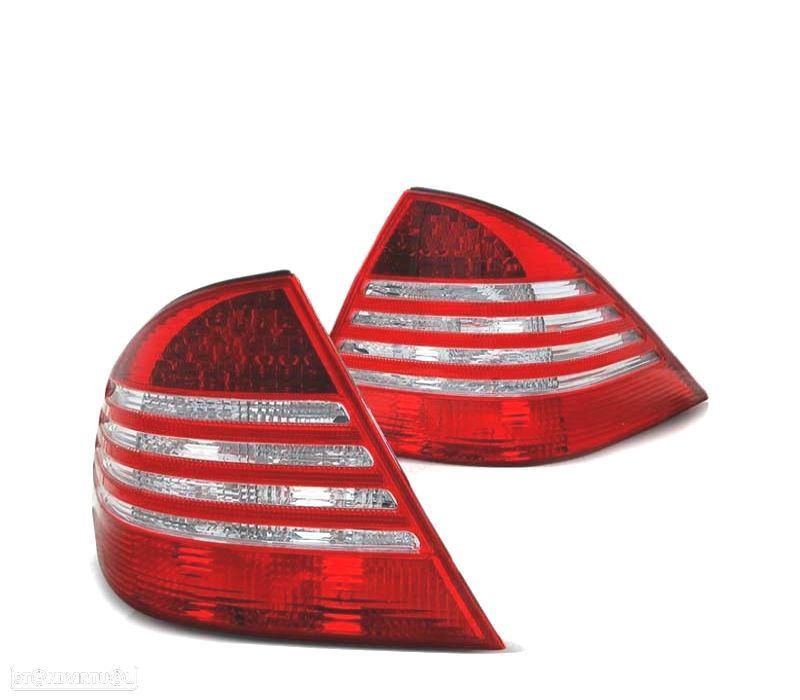 PILOTOS LED PARA MERCEDES CLASSE S W220 98-05 VERMELHO BRANCO LED - 2