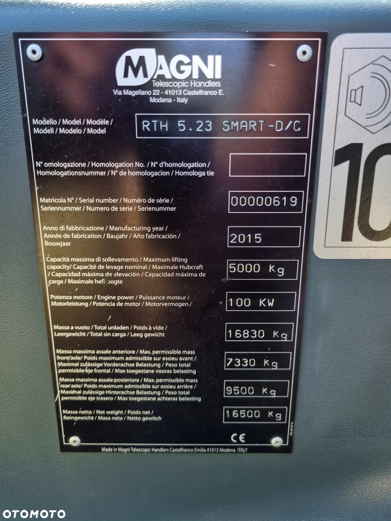 Magni Ładowarka teleskopowa 23metry RTH 5.23 SMART D.C Pilot zdalnie sterowana DEUTZ Silnik Jak Nowa Z Norwegii 2016r - 33
