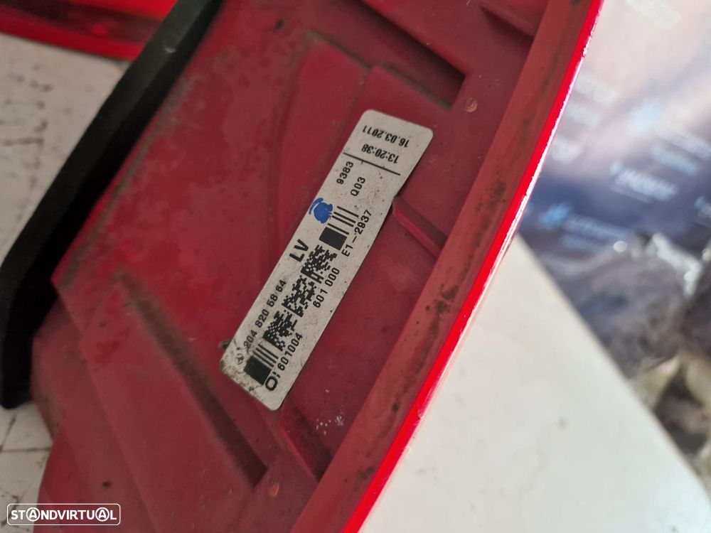 Farolins usados MERCEDES CLASSE C W204 LED SEDAN CARRO farolim esquerdo direito - 10