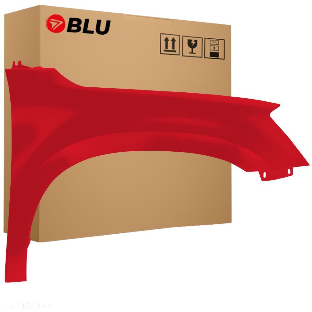 BLU Błotnik SKODA YETI 5L LF3K prawy przód czerwony 2009-2013 CorridaRot - 1