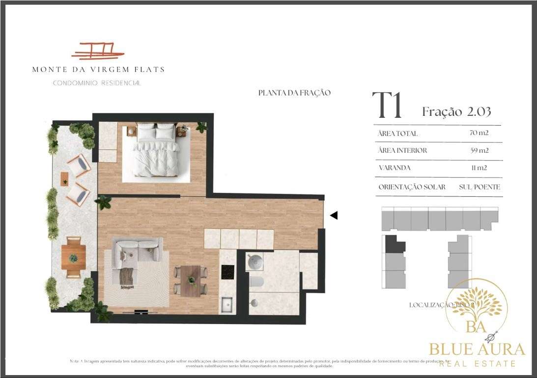 Apartamento T1 com Varanda - Grande imagem: 2/7