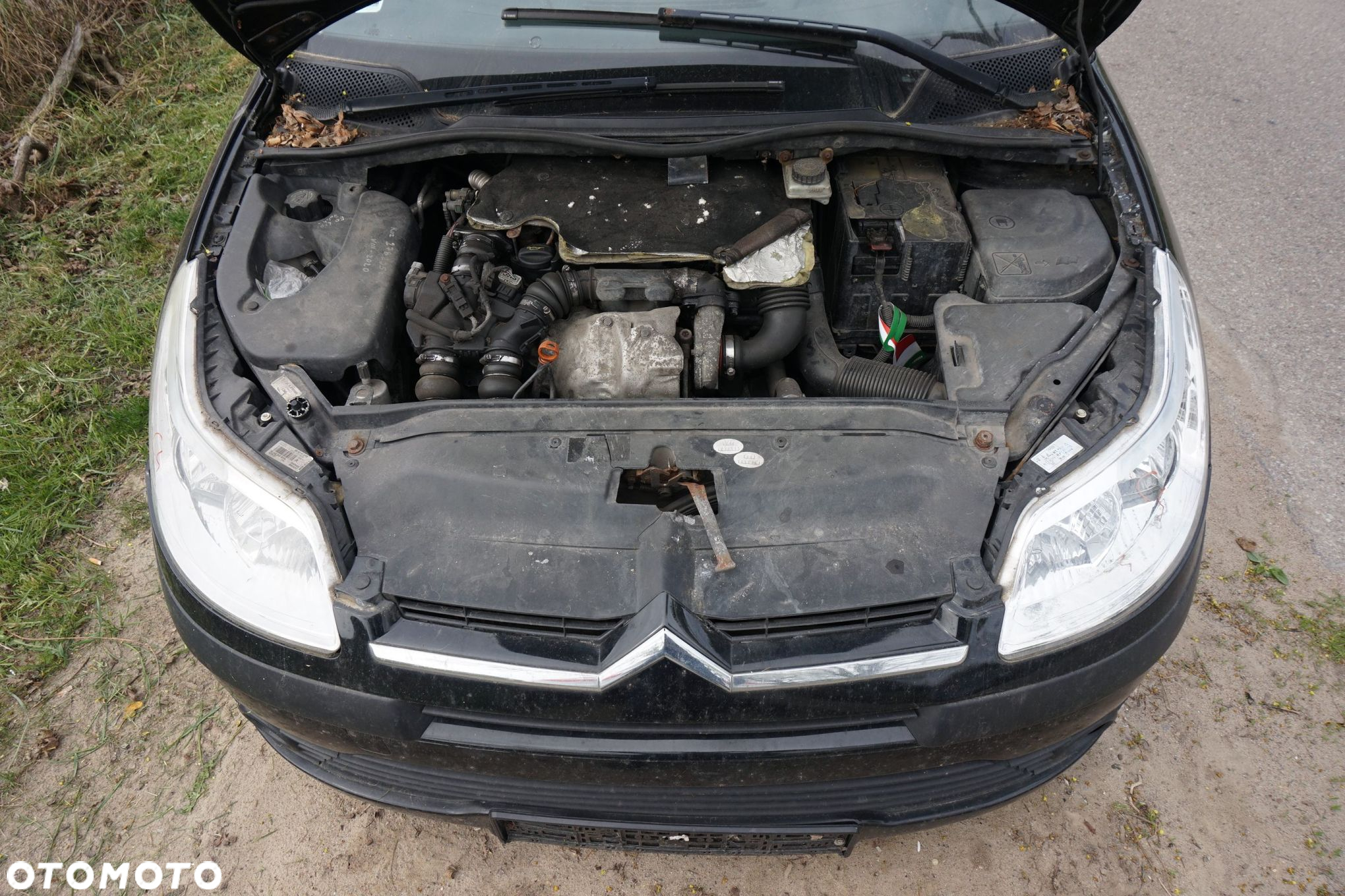 MASKA ZDERZAK BŁOTNIKI LAMPY C4 I KTV  CITROEN 2004-2008 CZARNY PRZÓD KOMPLETNY - 17