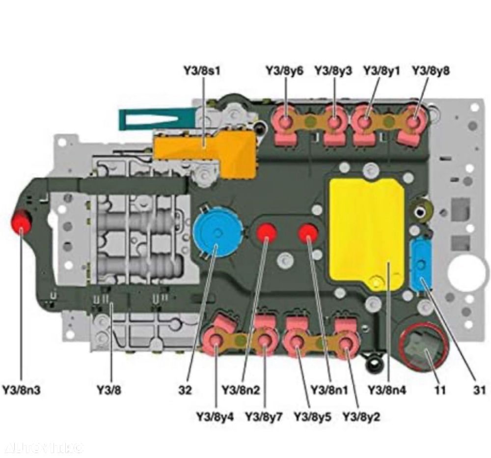 Set Senzor Senzori Turatie Cutie Viteze Mercedes 7Gtronic 722.9 Y3/8N1 - 3