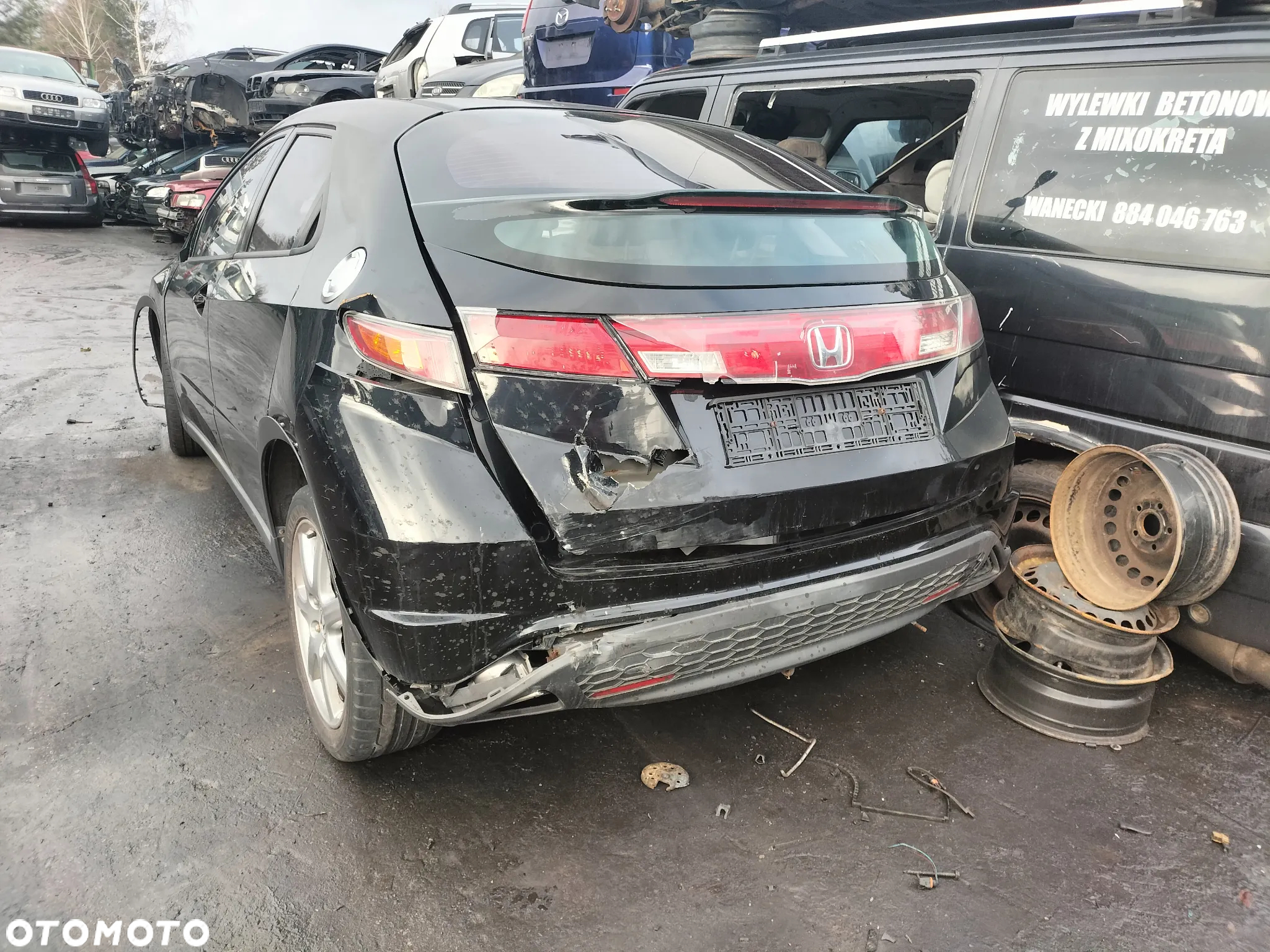 CAŁE AUTO NA CZĘŚCI KIEROWNICA RADIO FOTELE FELGI  HONDA CIVIC VIII UFO HATACHBACK 5D - 10