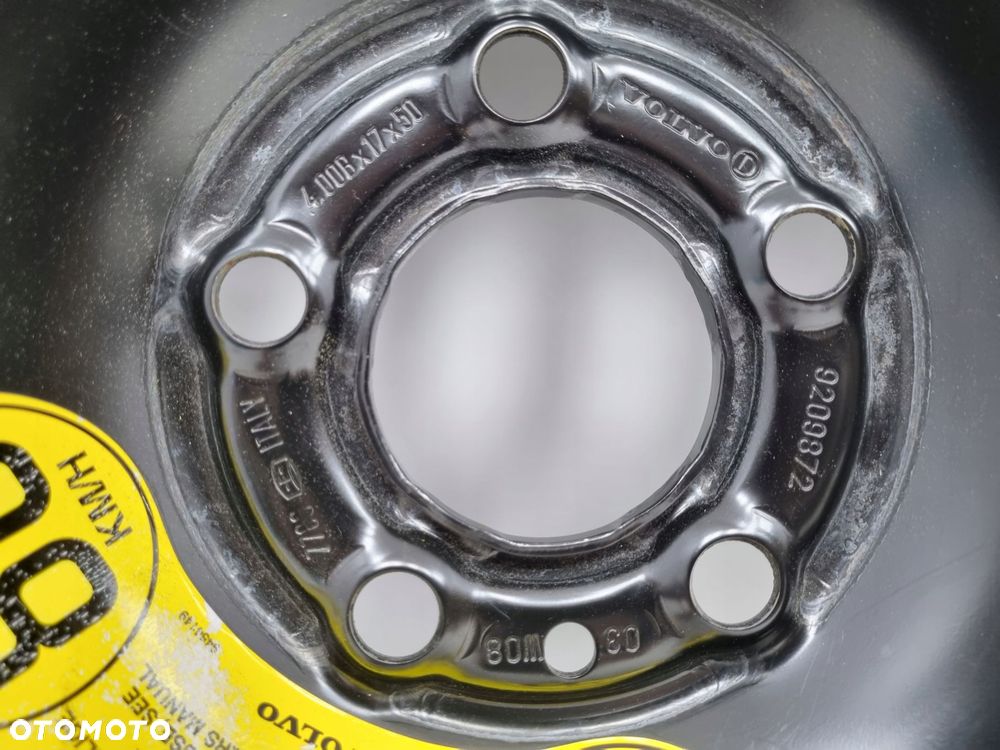 KOŁO DOJAZDOWE 125/80 R17 9209872 5x108 dojazdówka Volvo S60 I V70 II S80 I - 4