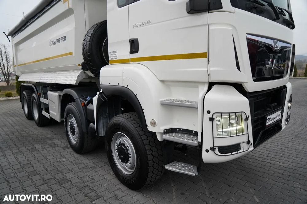 MAN TGS 41.460 / 8X8 / ​​​​BASCULĂ SPATE / KH KIPPER / MANUALĂ / NAVI / EURO 6 - 13