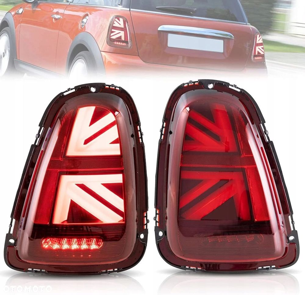 Lampy tyl kpl Vland Full Led Red Union Tuning Mini Cooper r56 r57 r58 r59 - 5