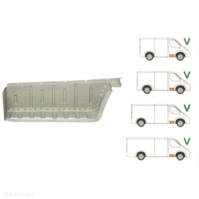 Trapta usa Ford Transit (V184) 05.2000-04.2006, partea dreapta - 1