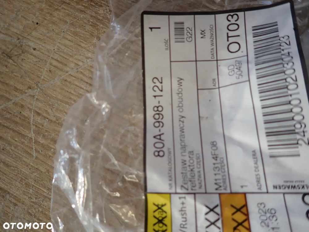 AUDI Q5 80A ZESTAW NAPRAWCZY OBUDOWY REFLEKTORA REPERATURKI LAMPY 80A998122 - 2